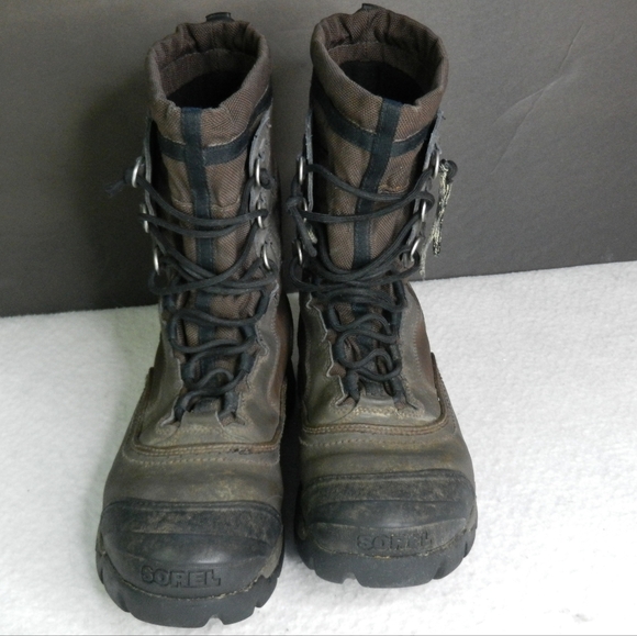 Sorel Boots Mens Size 10 Conquest Leather Winter Waterproof Brown - Picture 5 of 11